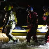 West Sussex Fire & Rescue Service said on X at 1am that crews were supporting rescue operations in Littlehampton near Ferry Road and Rope Walk after the River Arun burst its banks. Photo: Eddie Mitchell