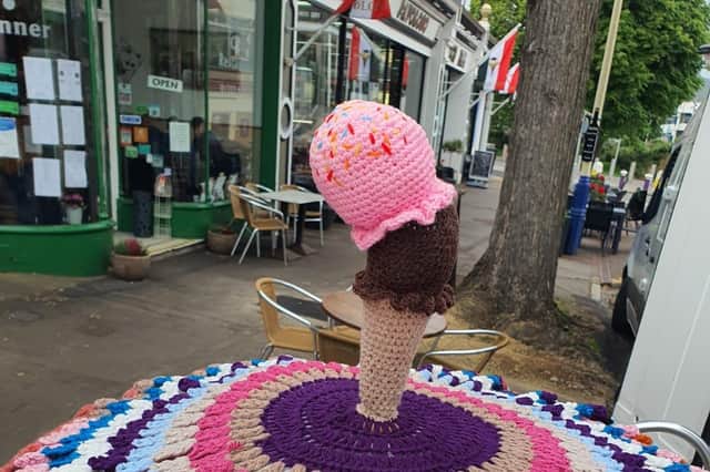 Ice Cream cone at Carlisle Road, Eastbourne, by Favaloso