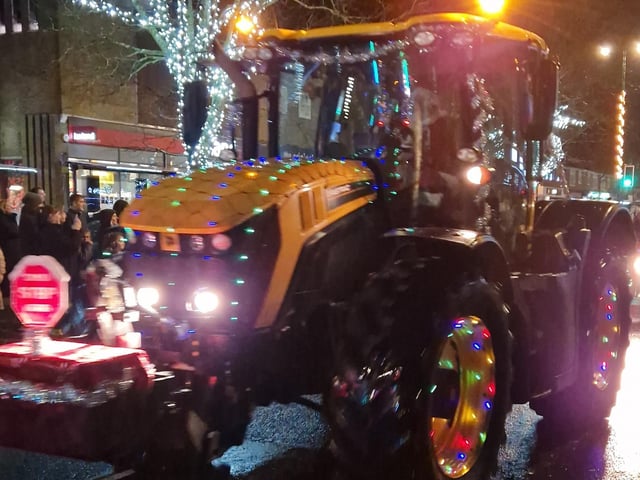 The Arundel Illuminated Tractor Run 2025 in Rustington, which it was visiting for the first time