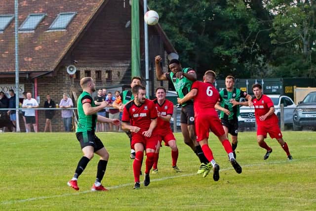 Hassocks in pre-season action | Picture: Chris Neal