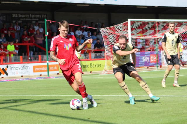 James Tilley recorded Crawley's only shot on target