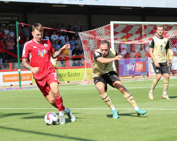 James Tilley recorded Crawley's only shot on target