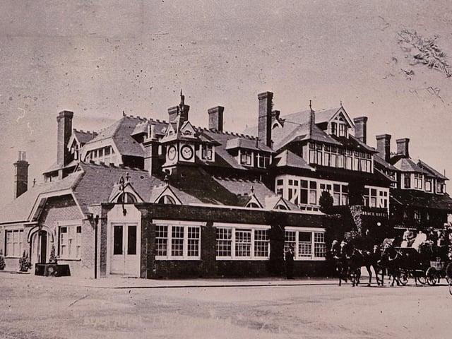 The Beach Hotel built in the 1880s was much more grand than the original