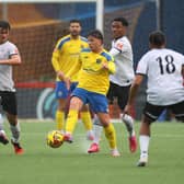 Action between Gosport Borough and Chichester City in the FA Trophy at Privett Park | Picture: Chris Moorhouse
