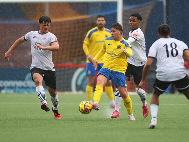 Action between Gosport Borough and Chichester City in the FA Trophy at Privett Park | Picture: Chris Moorhouse