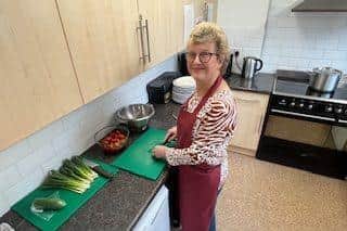 Pauline Roadley Tuesday volunteer cook.