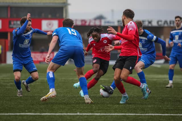 Eastbourne Borough on the attack against Chippenham | Picture: Andy Pelling