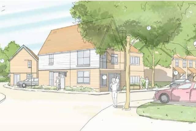 Illustrative artist's impression of proposed new Ardingly homes