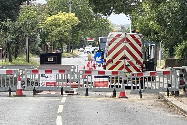 Stagecoach South reported on Twitter that its bus services are unable to serve Littlehampton Road and Stone Lane in Worthing 'due to an emergency road closure'. Photo: Eddie Mitchell