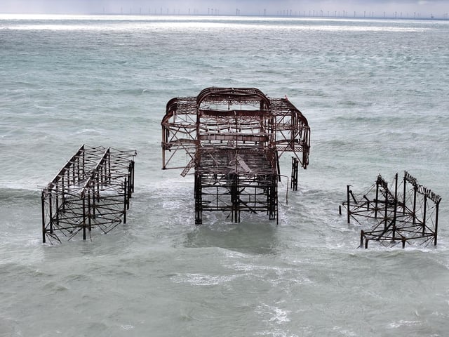 Storm Austen - West Pier Partial Collapse 23/10/26.