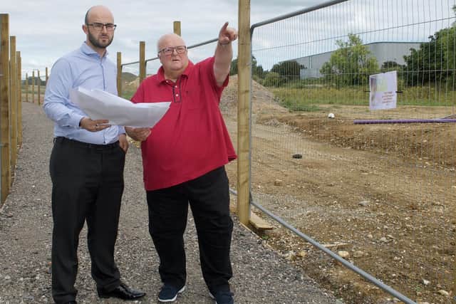 A new primary school that was ‘promised’ to residents of a housing development in Littlehampton will no longer be built. Freddie Tandy (left) and Mike Northeast. Photo: Labour