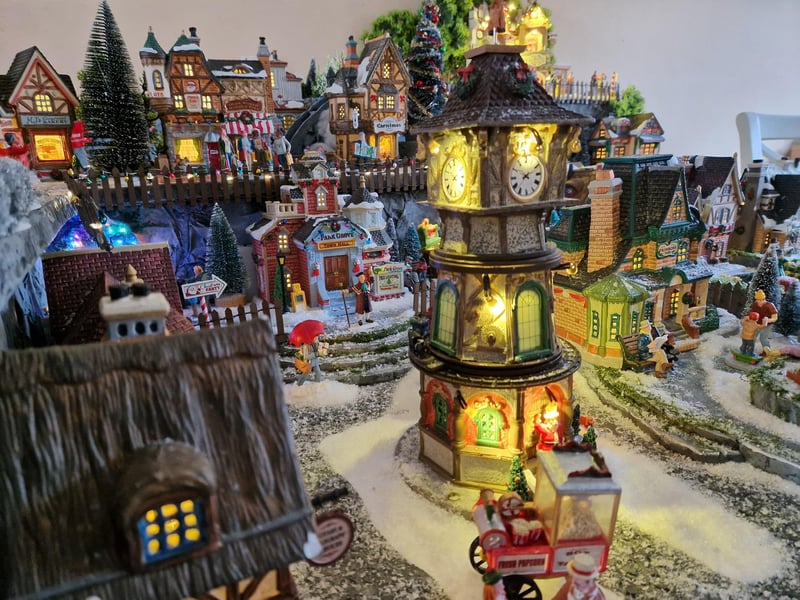 Frosty Falls Christmas village