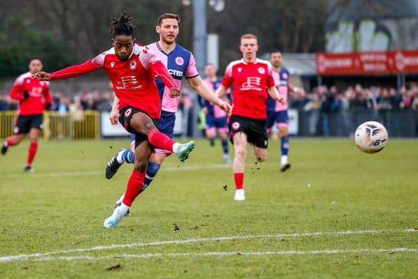 Action and goal celebrations from Eastbourne Borough's fine 3-1 win at Dulwich Hamlet in National League South