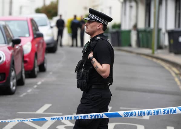 Sussex Police will have a 'number of uniformed officers' present on Tuesday morning to 'assist with the planned evacuation and offer further advice'