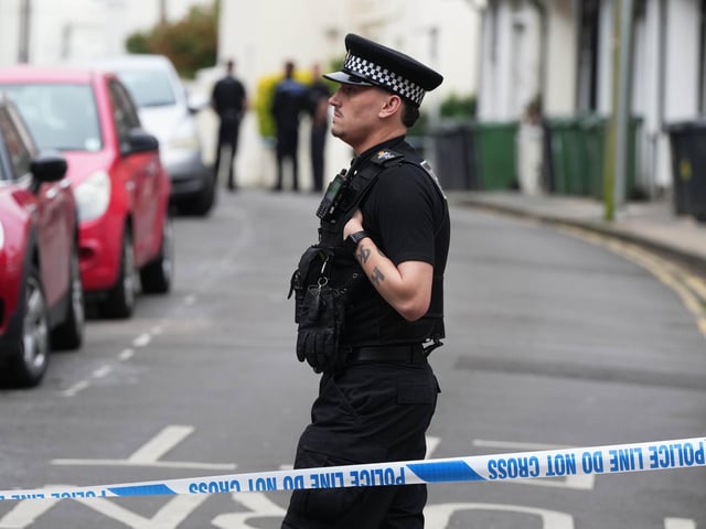 Sussex Police will have a 'number of uniformed officers' present on Tuesday morning to 'assist with the planned evacuation and offer further advice'