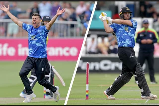 Brad Currie and Harrison Ward | Images courtesy of Sussex Cricket