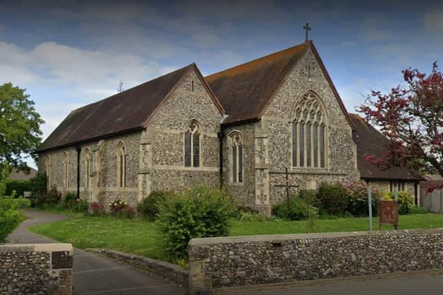 On March 18, 1924 the foundation stone of St Michael and All Angels, Lancing was laid by the then Bishop of Lewes, Henry Southwell. Photo: Google Street View
