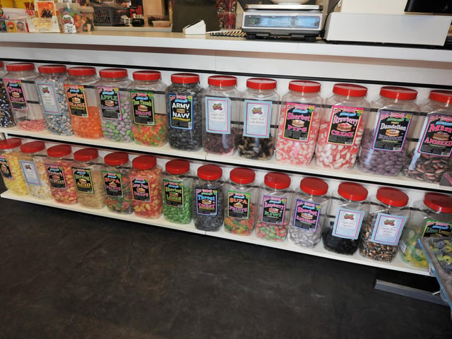 Sweet Cheeks, a new retro sweet shop in Queens Road, Hastings.