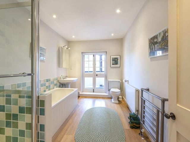 One of the bathrooms