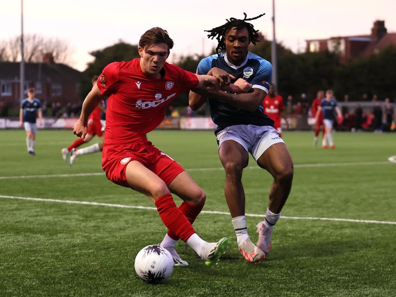Action from Worthing's 6-4 win at home to Dover in National League South