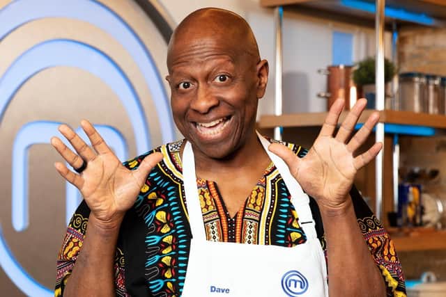 Entertainer Dave Benson Phillips has appeared on BBC One's sizzling new Celebrity MasterChef show for summer 2023. Picture: BBC