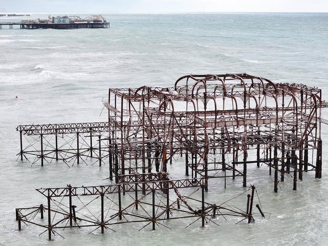 Storm Austen - West Pier Partial Collapse 23/10/26.