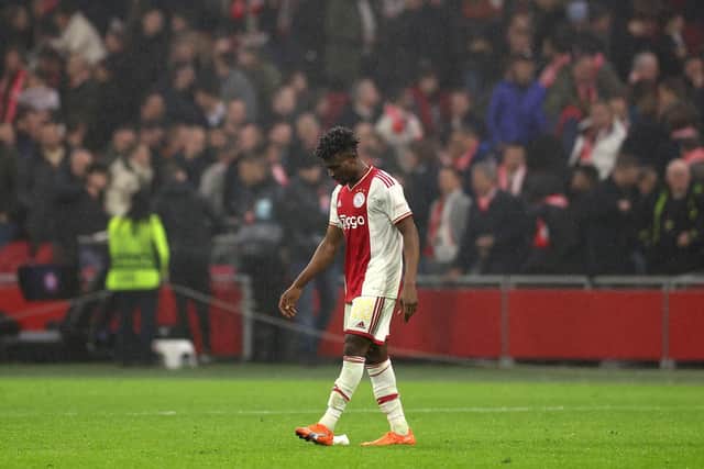 Kudus joined Ajax from Danish side Nordsjælland in 2020 and has gone on to make 84 appearances for the famous Dutch club, scoring 23 goals. (Photo by Dean Mouhtaropoulos/Getty Images)