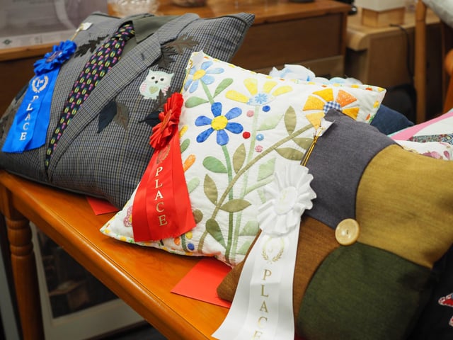 The cushion competition was held at St Peter and St James Hospice shop in South Road, Haywards Heath, on October 1