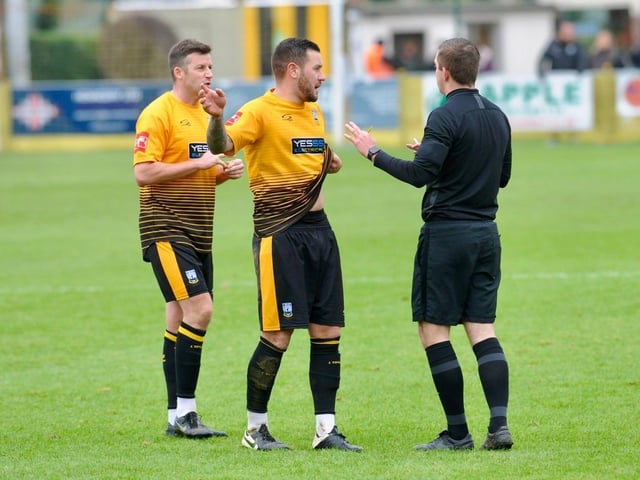 Action from Littlehampton Town's 1-0 win over Three Bridges in the Isthmian south east division