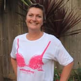 Claire Kaye prepares to take part in The MoonWalk London 2024.
