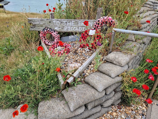 The Lord-Lieutenant of West Sussex, Lady Emma Barnard, has been given a tour of Shoreham Fort and shown the vision for the future before presenting the King's Award for Voluntary Service to the Friends of Shoreham Fort.