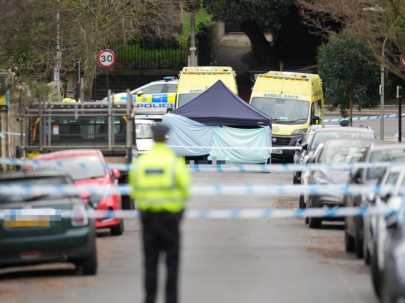 A heavy police presence has been seen in Cumberland Road, Brighton, on Saturday, December 23