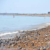 Shoreham Beach, West Sussex during the sunny weather in June. Photo: Steve Robards SR2306142