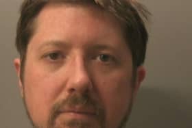Christopher Buxey, 43, of Privett Place, Gosport has been sentenced for attempted false imprisonment, trespass with intent to commit a sexual offence, and actual bodily harm in Sussex and for child sex abuse in Hampshire, Sussex Police have confirmed. Picture: Sussex Police