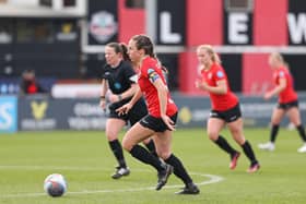 Lewes Women in recent action at the Dripping Pan | Picture: James Boyes