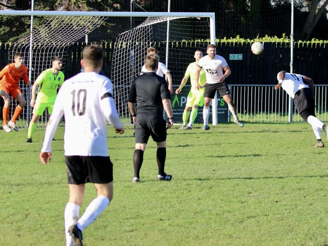 Action from Eastbourne United v Bexhill United, Steyning v Horsham YMCA and Midhurst v Loxwood in the SCFL