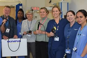 Two specialist scopes have been donated to the respiratory medicine team, by the Friends of Eastbourne Hospital. Picture: East Sussex NHS Trust