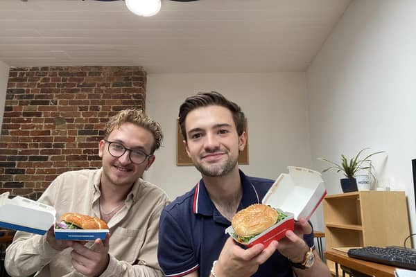 Sussex World reporters Elliot Wright and Jacob Panons try the new Taste of Spain and Cyprus menu at McDonald’s.