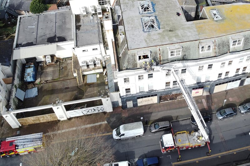 A Sussex Police spokesperson said: “Emergency services were called to Bolton Road in Eastbourne to a report of a 12-year-old boy having fallen through the roof of a building. He was taken to hospital by the ambulance service with serious injuries, not currently considered to be life-threatening.”
