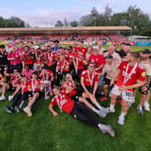 Crawley Town's promotion party on Monday night | Picture: Mark Dunford