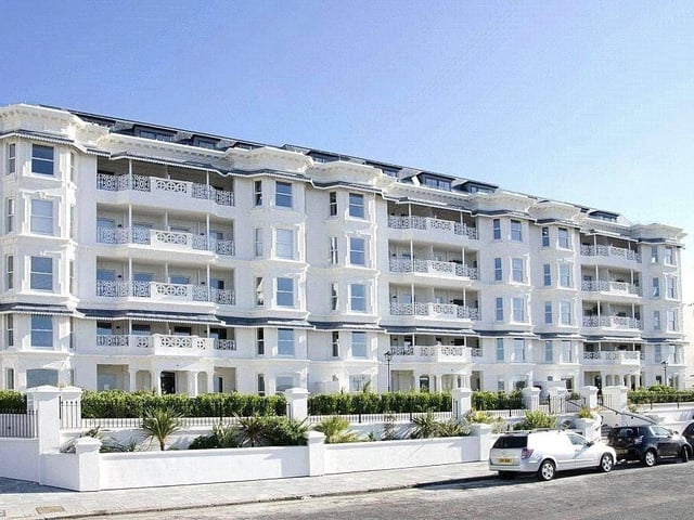 This three-bed penthouse apartment features a south-facing lounge, a modern kitchen with integrated appliances, en suite and dressing area to main bedroom and stunning sea views. Offers over £1.1million are invited.