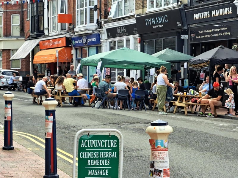 Hundreds of residents gathered in Eastbourne yesterday (Saturday, July 8) to enjoy the town’s second ever Food and Arts Festival. Picture: Sam Pole