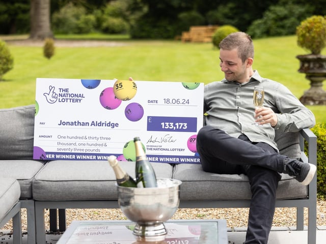 His winning numbers were 3, 11, 33, 34, 36 and Lucky Stars 1 and 12, and his ticket matched five numbers and number one Lucky Star.