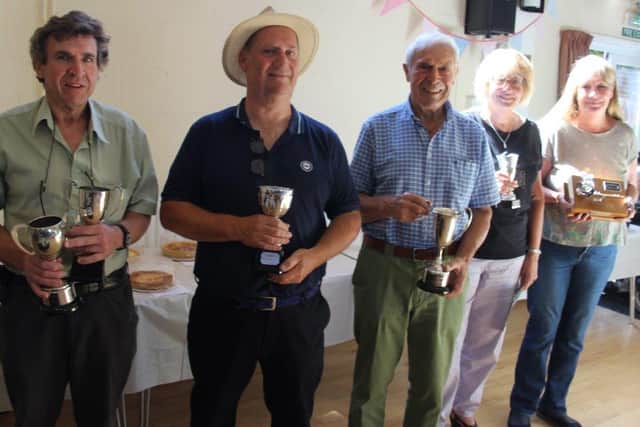Trophy winners at the Walberton Gardeners Club summer show