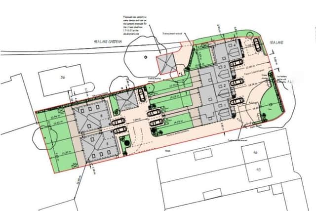 Rodway Planning Consultancy Limited has submitted the plans for 42 Sea Lane, Ferring, to Arun District Council on behalf of Mr Mat Boyd. Picture from planning documents.