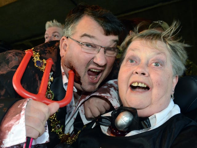 Worthing's then-mayor and mayoress, Bob Smytherman and Norah Fisher, were among those taking part