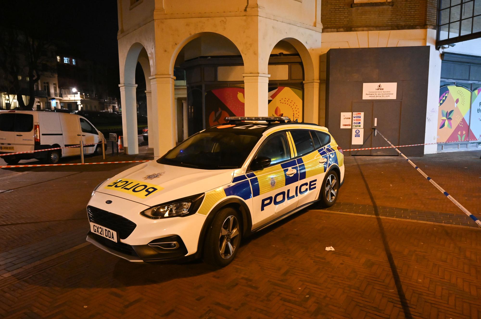 The Montague Centre was taped off