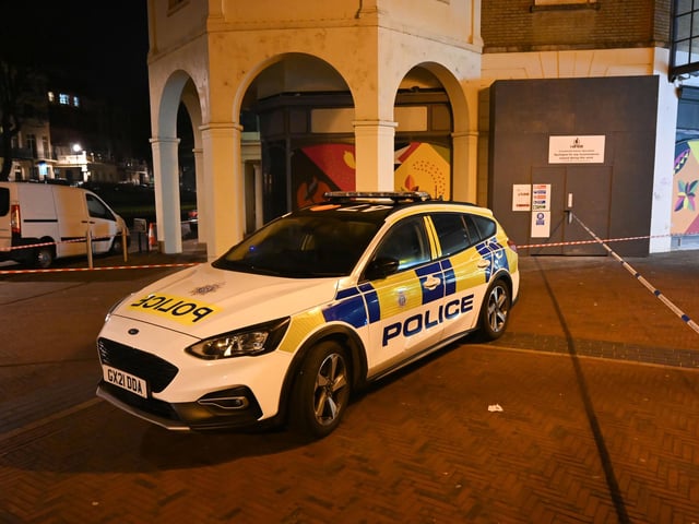 The Montague Centre was taped off