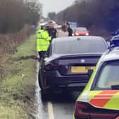 Sussex Police said a two-car collision was reported at the A22 Millbrook Hill, Nutley, at about 7.40am on Tuesday, March 5. A reader contributed this photo.