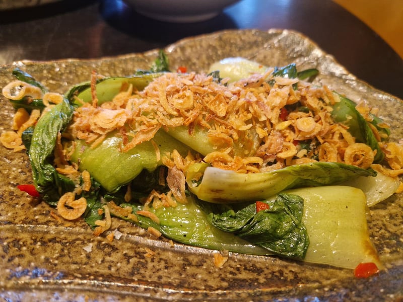 Wok-Fried Greens with ginger and chilli at the Ivy Asia Brighton